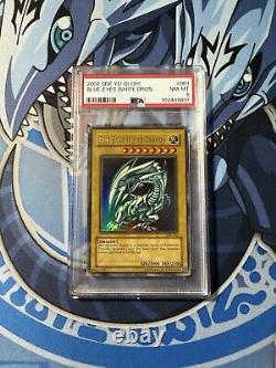 YUGIOH PSA 9 2002 BLUE-EYES WHITE DRAGON SDK-001 Ultra Rare Unlimited