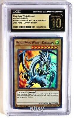 Yu-Gi-Oh TCG Blue-Eyes White Dragon KACB-EN001 Limited Ed Ultra Rare CGC 10