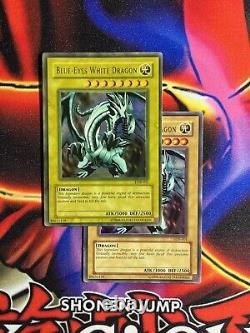 YuGiOh Blue-Eyes White Dragon Heavily Faded Misprint LOB-001 Ultra Rare Unl VLP