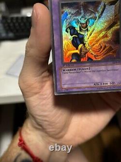 YuGiOh FLAME SWORDSMAN Legend of Blue Eyes LOB-003 1st Edition