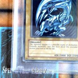 YuGiOh! TCG Blue-Eyes White Dragon SDK-001 Ultra Rare Mint PSA 9 Minor Ink error