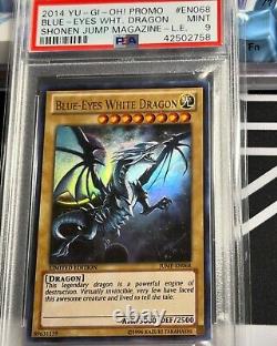 Yugioh Blue-Eyes White Dragon JUMP-EN068 Ultra Rare PSA 9 MINT