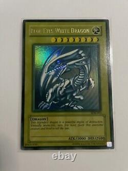 Yugioh Blue Eyes White Dragon SDK-001 Max Faded Misprint Error