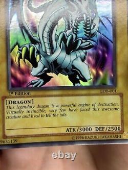 Yugioh Blue Eyes White Dragon Ultra Rare LOB-001 1st Edition NM