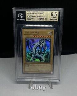 Yugioh PSA 10 Blue Eyes White Dragon LOB-K001 Ultra Rare MINT. BGS 9.5