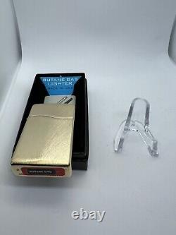 Zippo Blu2 Golden Wheat Butane Blue Flame Lighter 30208 EXTREMELY RARE