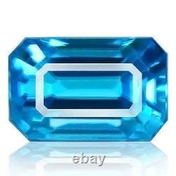 Zircon 3.72ct extremely rare aaa blue color 100% natural earth mined Cambodia